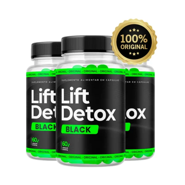Lift Detox Black – Acelere seu Metabolismo de Maneira Natural e Eficaz – 3 Potes