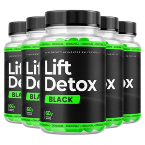 Lift Detox Black – Acelere seu Metabolismo de Maneira Natural e Eficaz – 5 Potes