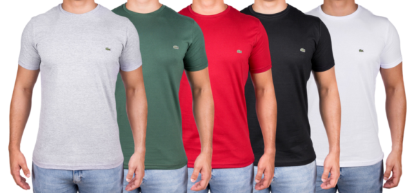 Kit 5 Camisetas Lacoste Croco Basic - TAM: GG - Image 21